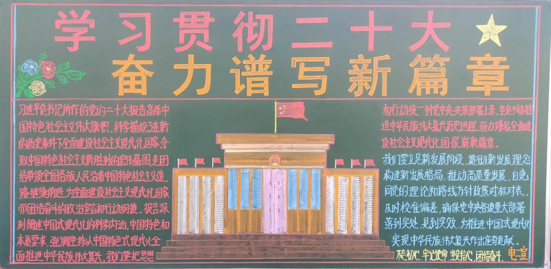 學(xué)習(xí)貫徹二十大 奮力譜寫新篇章&mdash;&mdash;物產(chǎn)工投公司開展學(xué)習(xí)黨的二十大精神主題黑板報評比活動