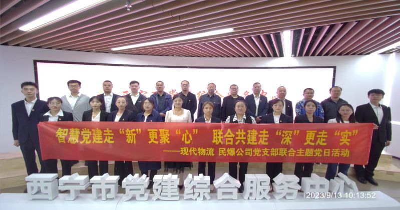 智慧黨建走&ldquo;新&rdquo;更聚&ldquo;心&rdquo;  聯(lián)合共建走&ldquo;深&rdquo;更走&ldquo;實(shí)&rdquo;  &mdash;&mdash;民爆公司、現(xiàn)代物流公司黨支部聯(lián)合開展主題黨日活動(dòng)